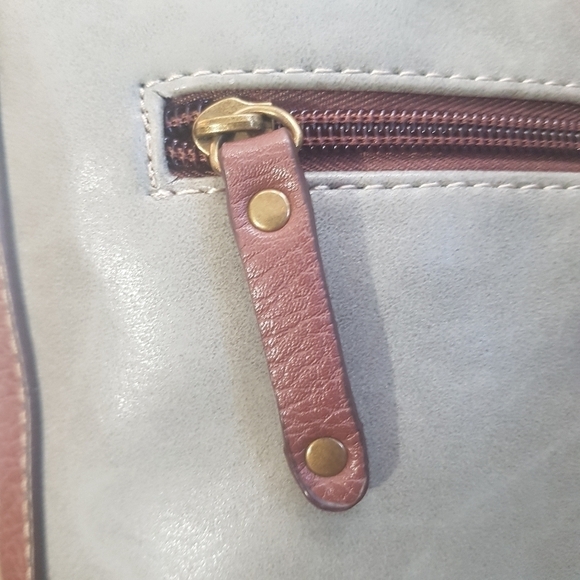 Boc Tricolour Zippered Faux Leather Crossbody Bag - Picture 6 of 16